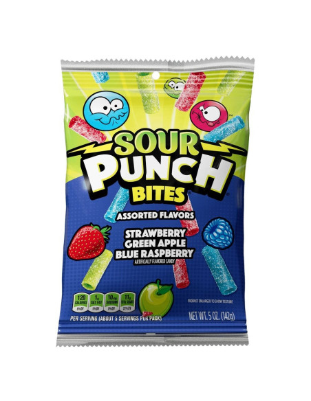 Sour Punch Bites Assorted Flavors - My American Market