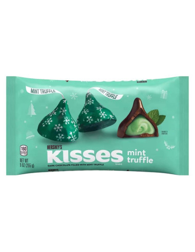 Hershey's Christmas Kisses Trufa de menta - My American Market