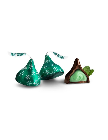 Hershey's Christmas Kisses Trufa de menta - My American Market