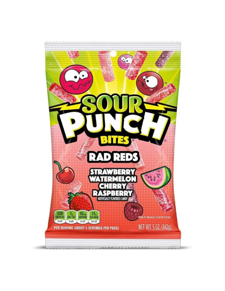 Sour Punch Bites Rad Reds - My American Market