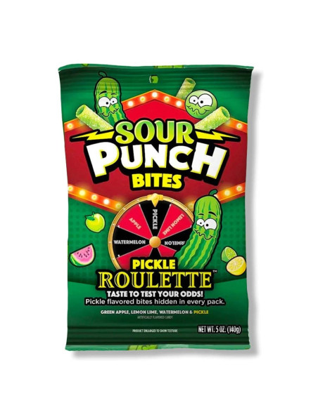 Sour Punch Bites Pickle Roulette - My American Market