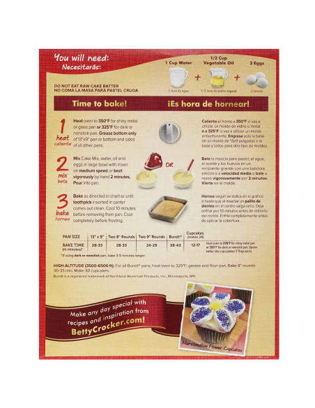 Betty Crocker - Super Moist French Vanilla Cake Mix (préparation pour gâteau vanille) - My American Market