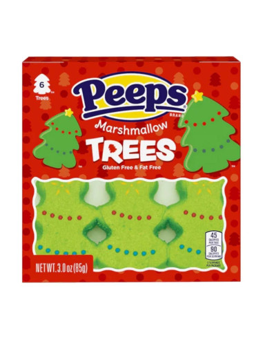 Peeps Marshmallow Christmas Trees x6 - My American Market