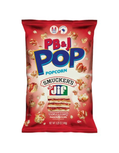 PB&J Pop Popcorn Smuckers Jif Peanut Butter - My American Market