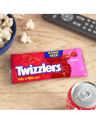 Twizzlers Pull 'n' Peel Cherry King Size - My American Market