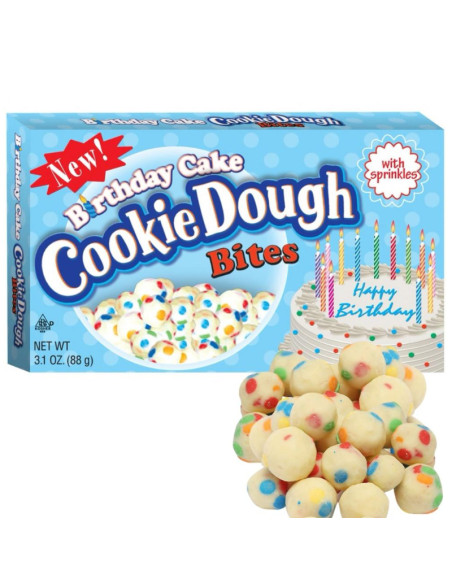 Cookie Dough Bites - Birthday Cake (bouchées de pâte à cookie gâteau d'anniversaire) - My American Market