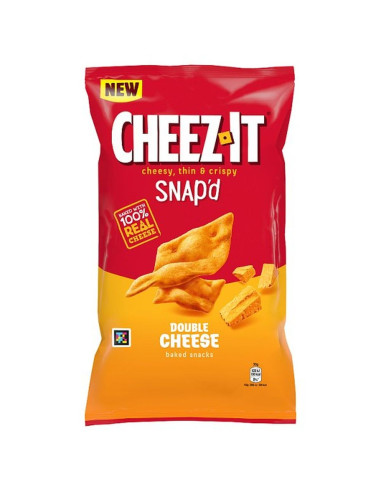 Cheez-It - Snap'd Double Cheese (chips de crackers fins double fromage) - My American Market