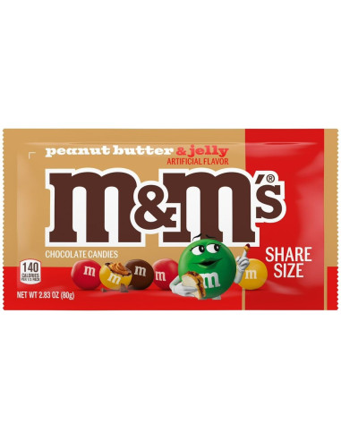 M&M's de mantequilla de maní y mermelada, tamaño para compartir - My American Market