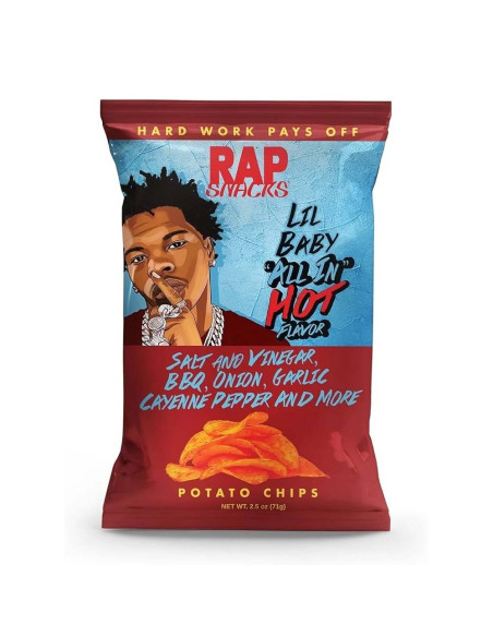 Rap Snacks Patatine Lil Baby All In Hot Chips - My American Market