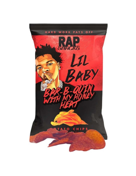 Rap Snacks - Lil Baby BBQ & Honey (chips barbecue-miel) - My American Market