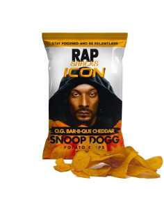 Rap Snacks - Snoop Dogg BBQ & Cheddar (chips barbecue-cheddar) - My American Market