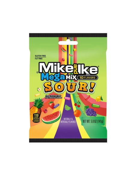 Mike e Ike Mega Mix Sour 141g - My American Market