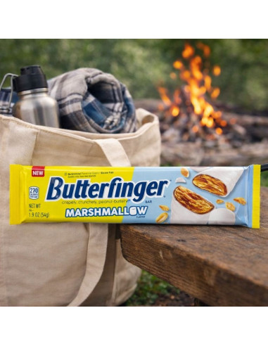 Butterfinger - Bars Marshmallow (barretta arachidi croccante e marshmallow) - My American Market