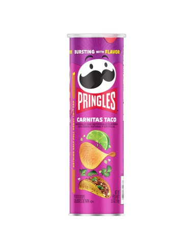 Taco de carnitas con Pringles - My American Market