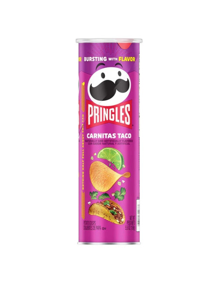 Taco de carnitas con Pringles - My American Market