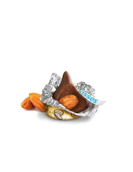 Paquete para compartir de chocolate con leche y almendras Hershey's Kisses - My American Market