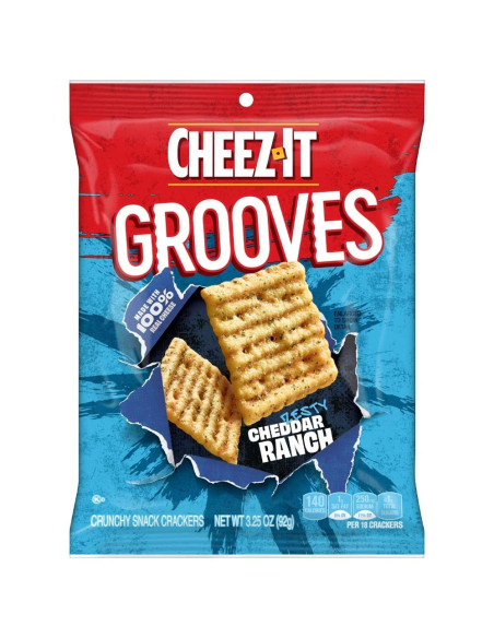 Queso cheddar ranchero Cheez-It Grooves - My American Market