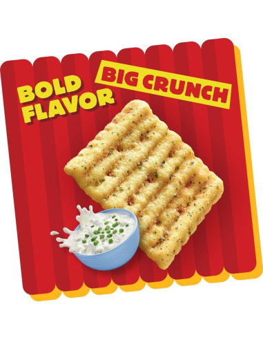 Cheez-It - Grooves Cheddar Ranch (crackers striés cheddar-ranch) - My American Market