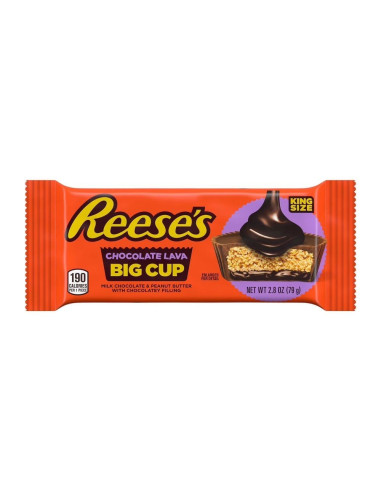 Galletas Reese's de mantequilla de cacahuete tamaño grande con chocolate y lava - My American Market