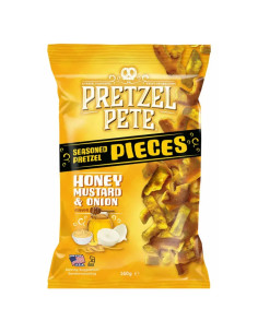 Pretzel Pete Pieces Honey, Mustard & Onion - My American Market