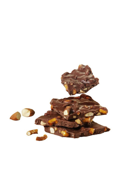 Corteza de chocolate Hershey's con almendras y pretzels salados - My American Market