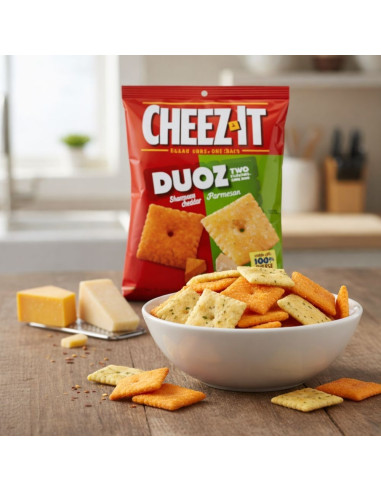 Cheez-It Duoz Cheddar piccante e parmigiano - My American Market