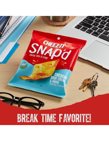 Cheez-It Snap'd Cheddar Crema Agria y Cebolla - My American Market