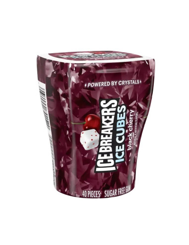 Cubitos de hielo de chicle Ice Breakers sabor cereza negra - My American Market