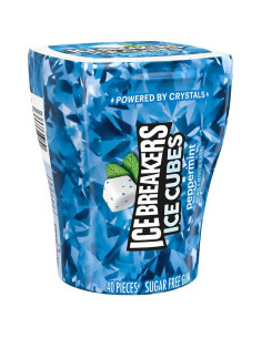 Ice Breakers Gum Cubetti di ghiaccio Menta piperita - My American Market