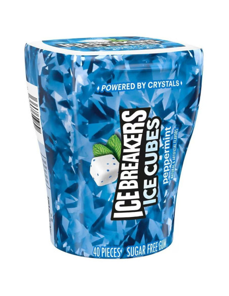 Ice Breakers Gum Cubetti di ghiaccio Menta piperita - My American Market