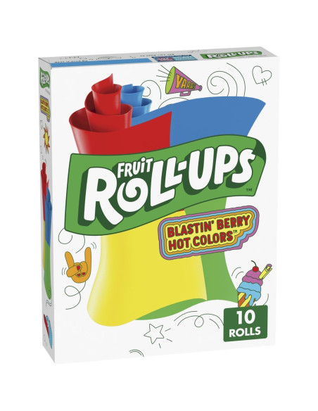 Fruit Roll-Ups Explosivo de Colores Picantes de Bayas - My American Market