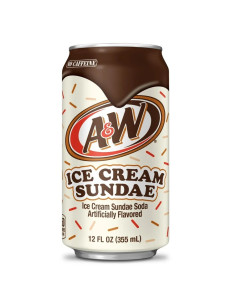 A&W - Root Beer Ice Cream Sundae (soda gusto coppa gelato) - My American Market