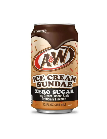 A&W Root Beer Zero Sugar Ice Cream Sundae - My American Market