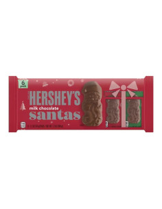 Paquete de 6 Papá Noeles de chocolate con leche de Hershey's - My American Market