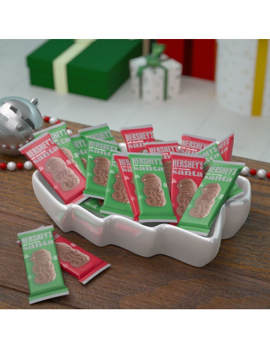 Confezione da 6 cioccolatini di Babbo Natale al cioccolato al latte Hershey - My American Market