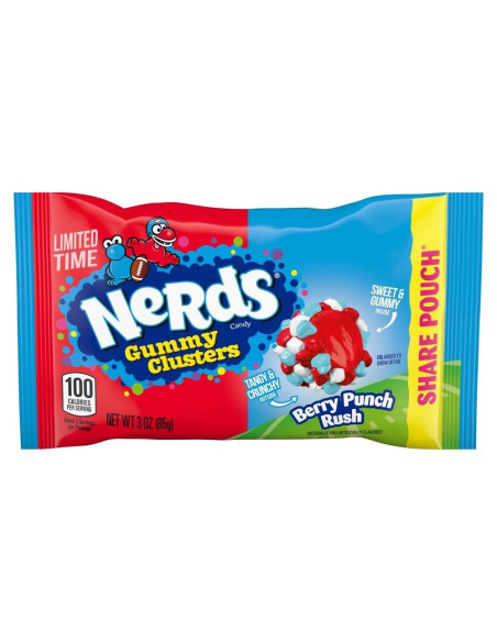 Bolsa para compartir de gomitas Nerds Gummy Clusters Berry Punch Rush - My American Market