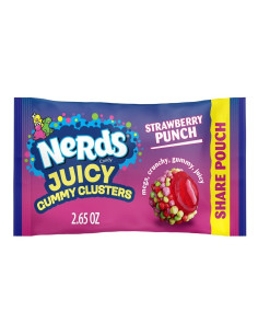Bolsa para compartir de gomitas jugosas Nerds con ponche de fresa - My American Market