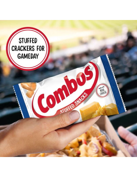Combos - Baked Cracker Cheddar Cheese (bouchées de cracker fourrées au cheddar) - My American Market