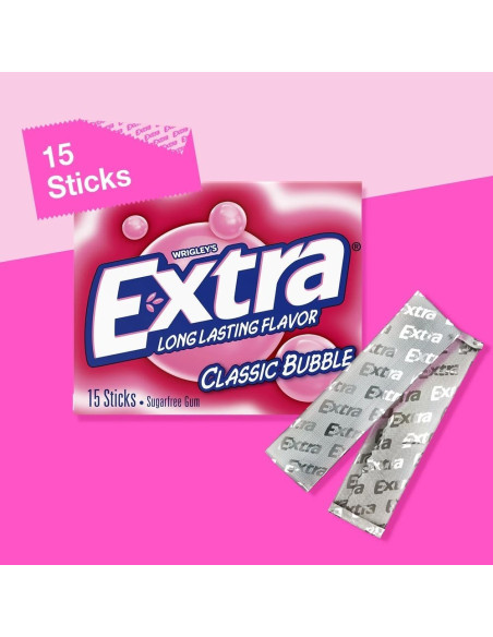 Chicle Extra Clásico Burbuja - My American Market