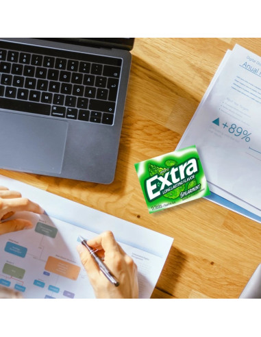 Chicle extra de menta verde - My American Market