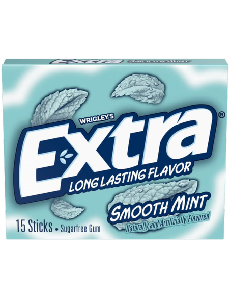 Extra - Smooth Mint (chewing-gum sans sucre menthe douce) - My American Market