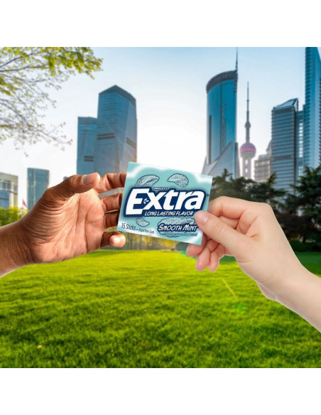 Extra - Smooth Mint (chewing-gum sans sucre menthe douce) - My American Market
