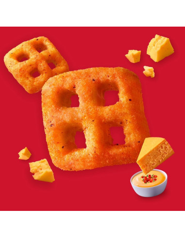 Cheez-It - Crunch Kick'N Nacho Cheese (crackers croustillants nacho épicé) - My American Market
