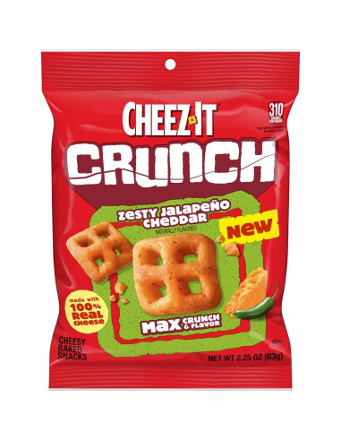 Cheez-It Crunch Zesty Jalapeno Cheddar - My American Market