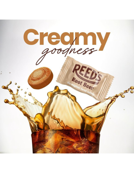 Reed's - Hard Candy Root Beer (bonbons durs au goût root beer) - My American Market