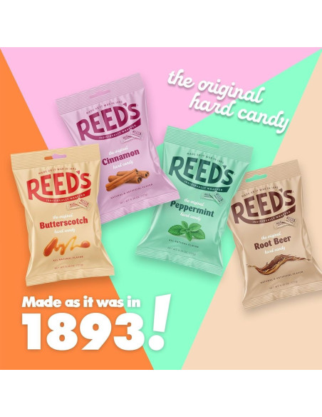 Reed's - Hard Candy Root Beer (bonbons durs au goût root beer) - My American Market