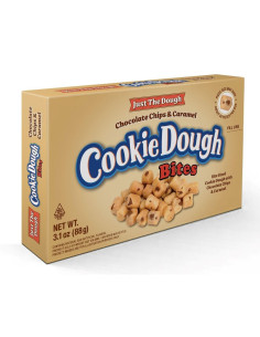 Just The Dough Cookie Dough Bites Chocolate Chips & Caramel - My American Market