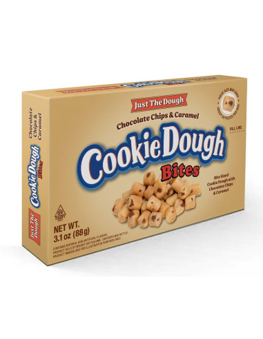 Just The Dough Cookie Dough Bites Chocolate Chips & Caramel - My American Market