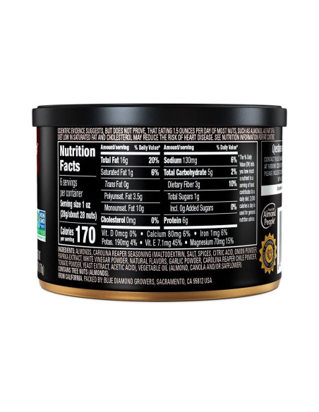 Blue Diamond Almonds Xtremes Carolina Reaper - My American Market