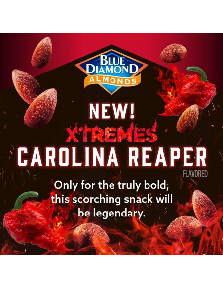 Blue Diamond Almonds Xtremes Carolina Reaper - My American Market